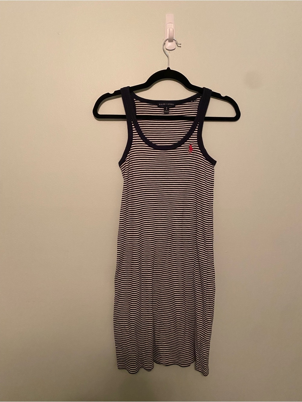 Ralph Lauren Navy & White Striped Tank Dress